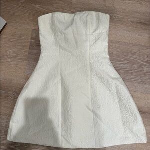 Hello Molly White Strapless Sheath Dress